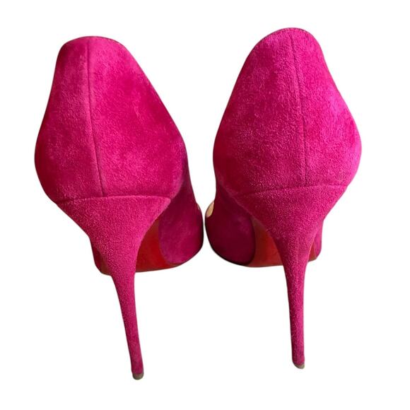 Christian Louboutin So Kate 120 Suede Heeled Pumps Pink 38 - Picture 7 of 10